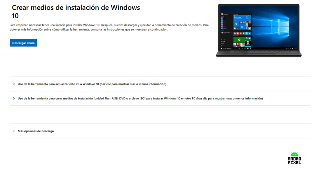 Descargar windows 10